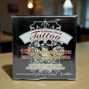 Tattoo Numbing Cream 10X Strength‎ w/ Arnica Deep Pain Relief 2oz EXP: 7/2027